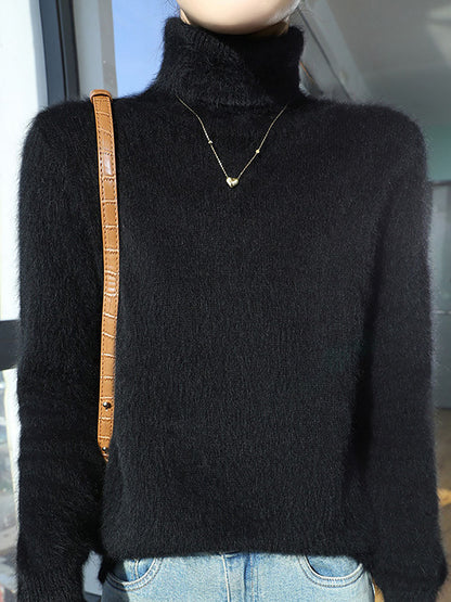 Autumn Turtleneck 100%wool Soft Sweater Ba1060