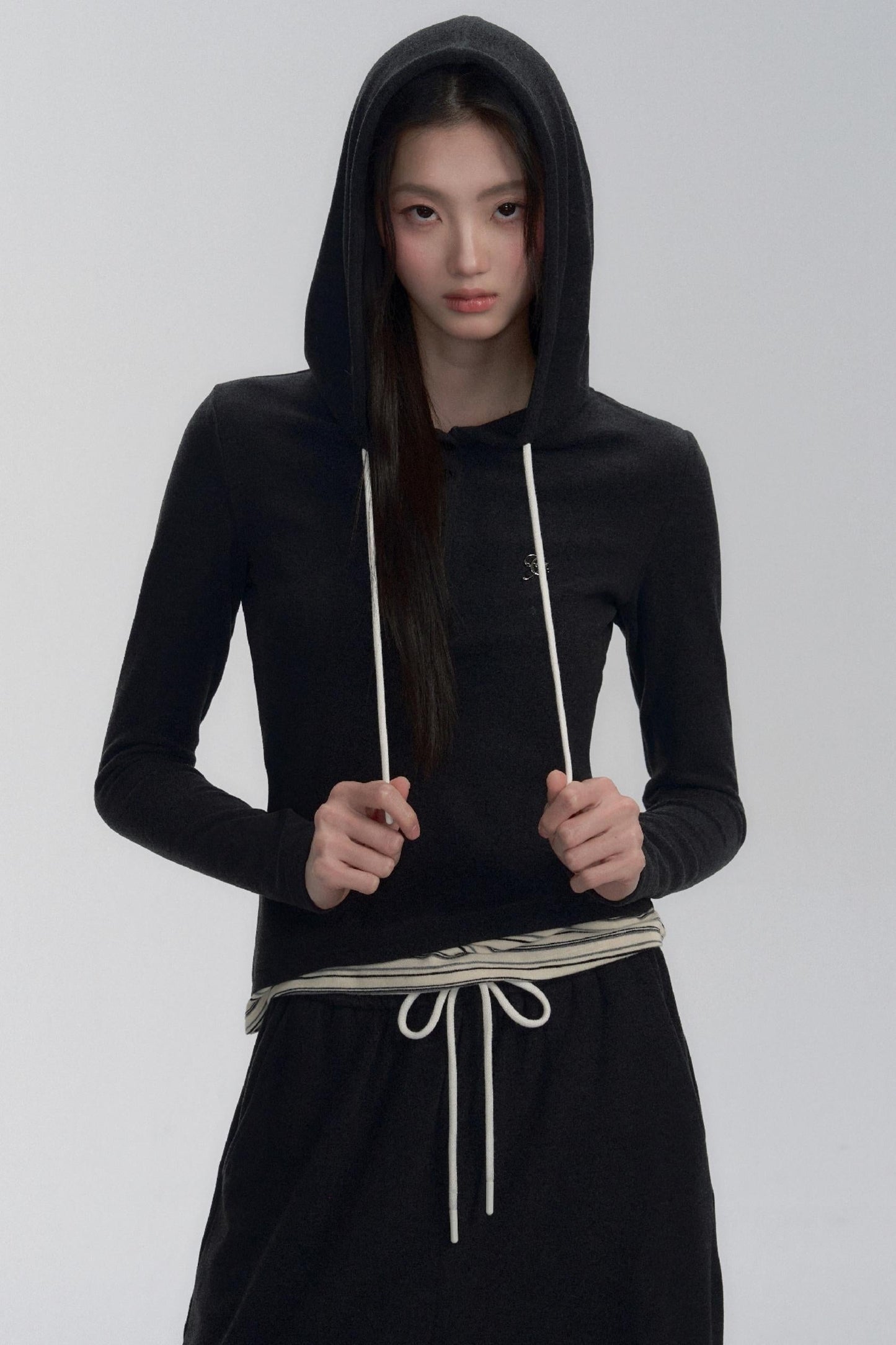 Hooded Long Sleeve Top and Pants Set-up