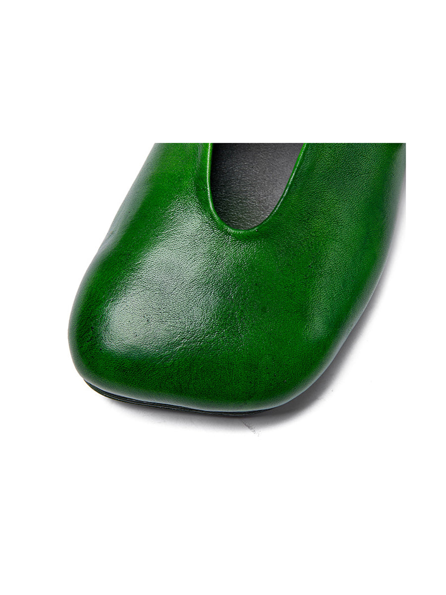 Summer Flower Leather Slippers Sc1011