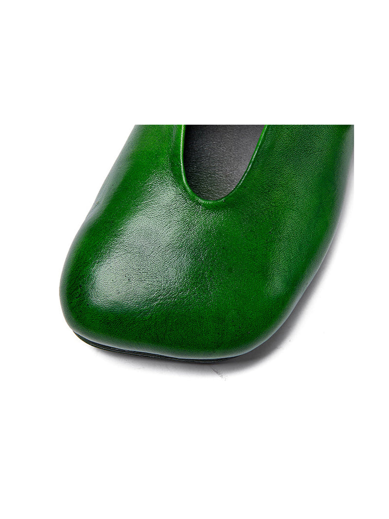 Summer Flower Leather Slippers Sc1011