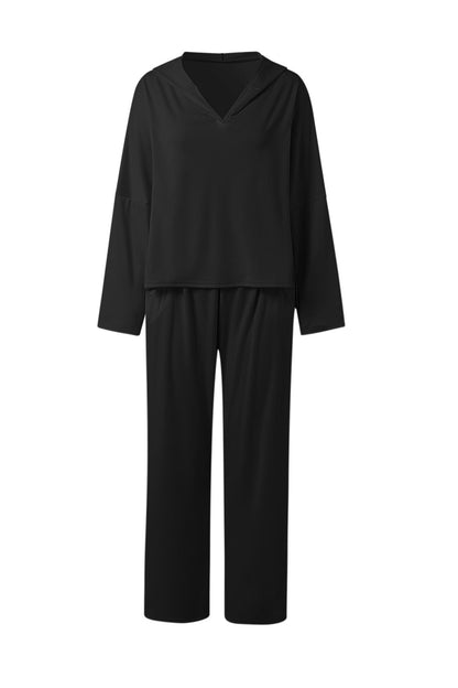 Color Hoodie Haren Pants Set