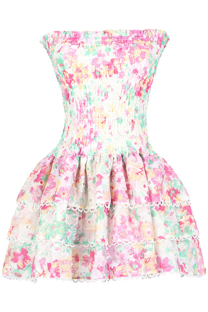 Mercy White Ruched Mini Dress