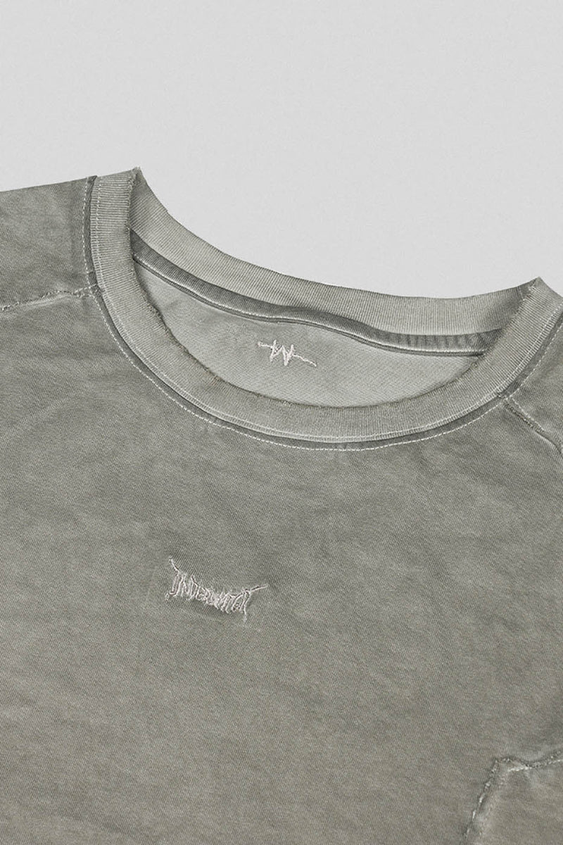 Washed Structured Grey T-shirt