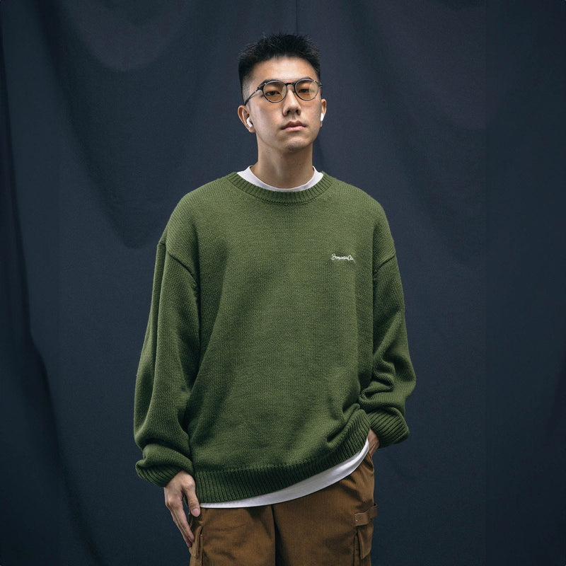 Basic Knit Pullover Sweater
