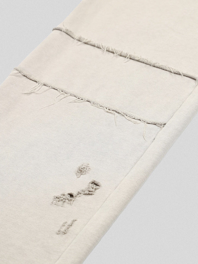 Distressed Spliced Sweatpants