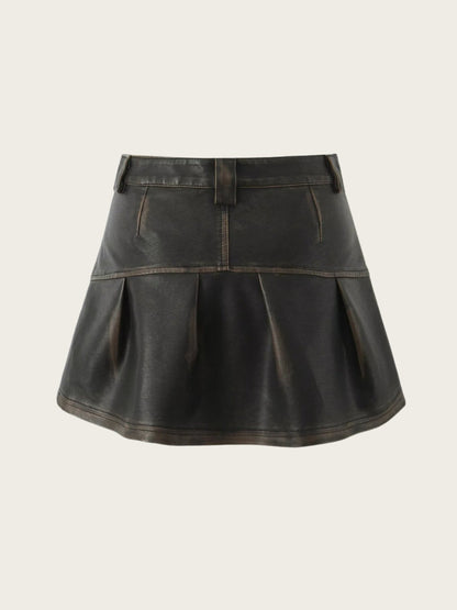 Renna Faux Leather Skirt
