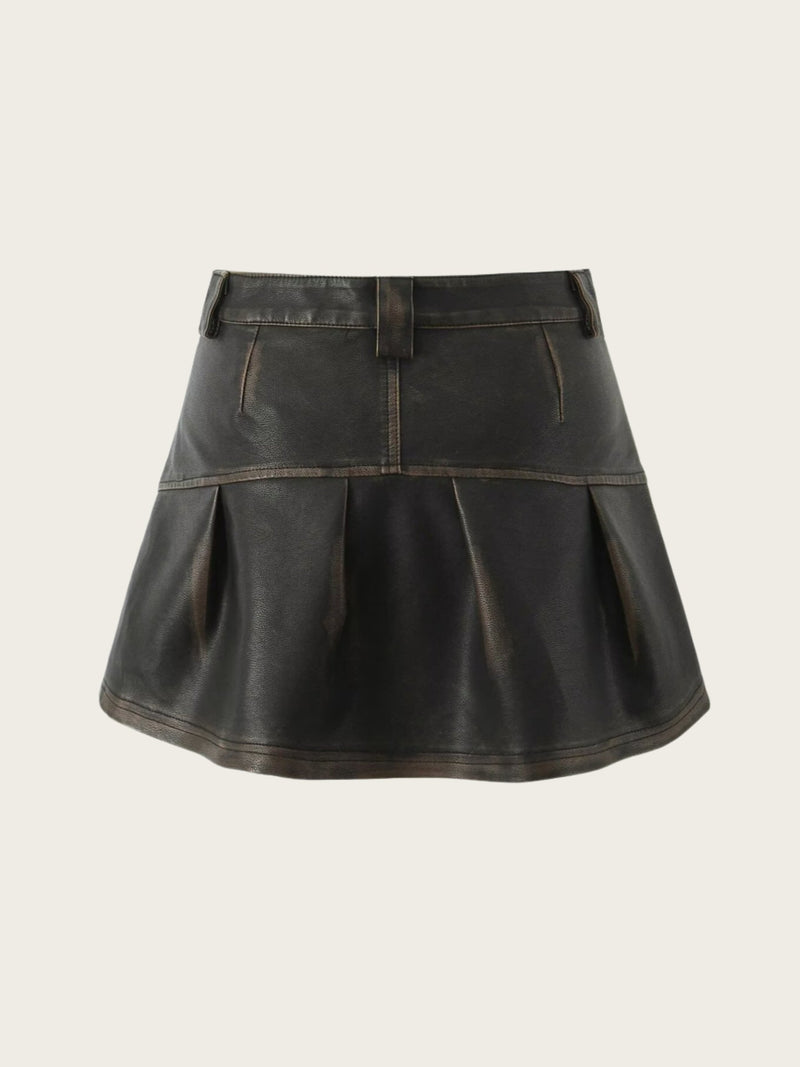 Renna Faux Leather Skirt