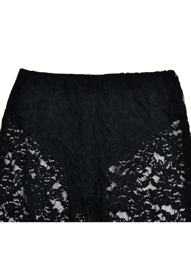 Lace See Through High Waist Pants