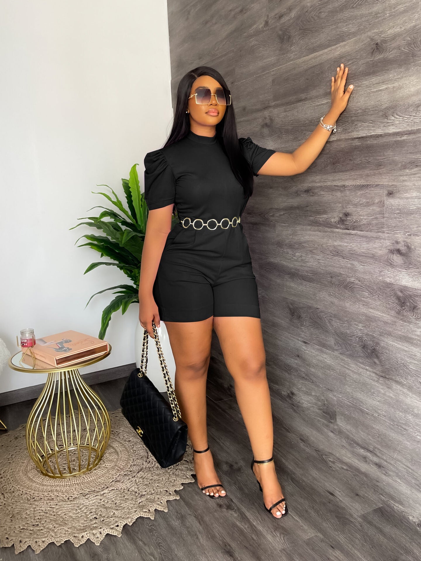 Round Neck Waist Controlled Jumpsuit