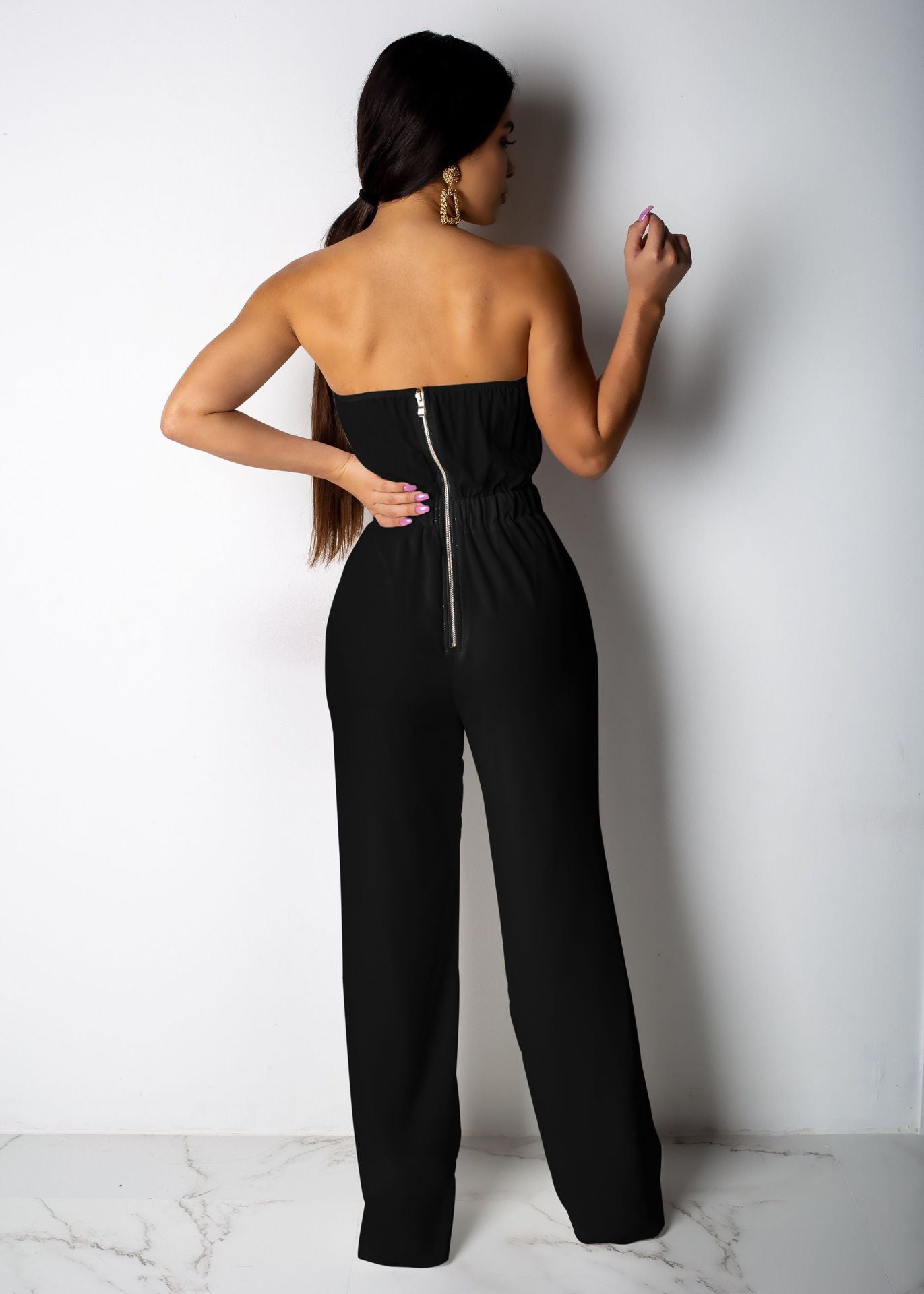Boutique Color Lace Jumpsuit