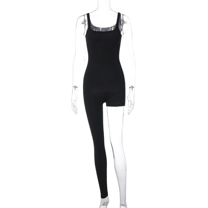 Clothing Summer Street Shooting Personalized Sling Color Jumpsuit