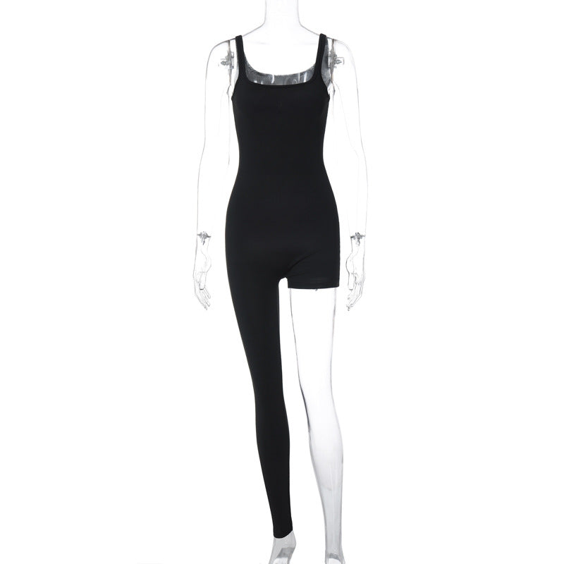 Clothing Summer Street Shooting Personalized Sling Color Jumpsuit