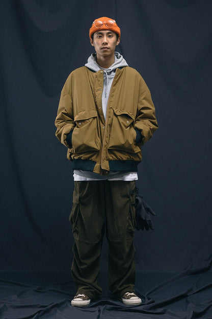 Corduroy Crinkled Cargo Pants