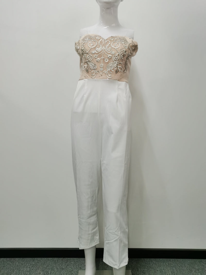 Autumn Bandeau Sleeveless Trousers Jumpsuit
