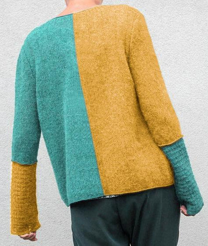 Loose Stitching Knitted Sweater