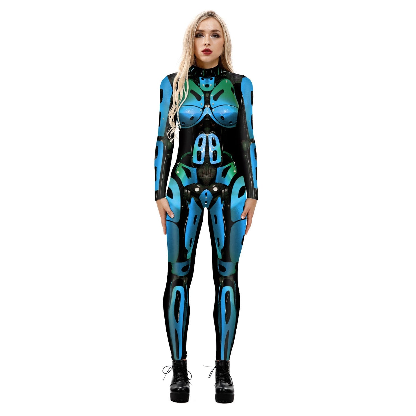 Digital Printed Wear Character Cosplay Clothes Long Sleeve Cosplay Halloween Jumpsuit