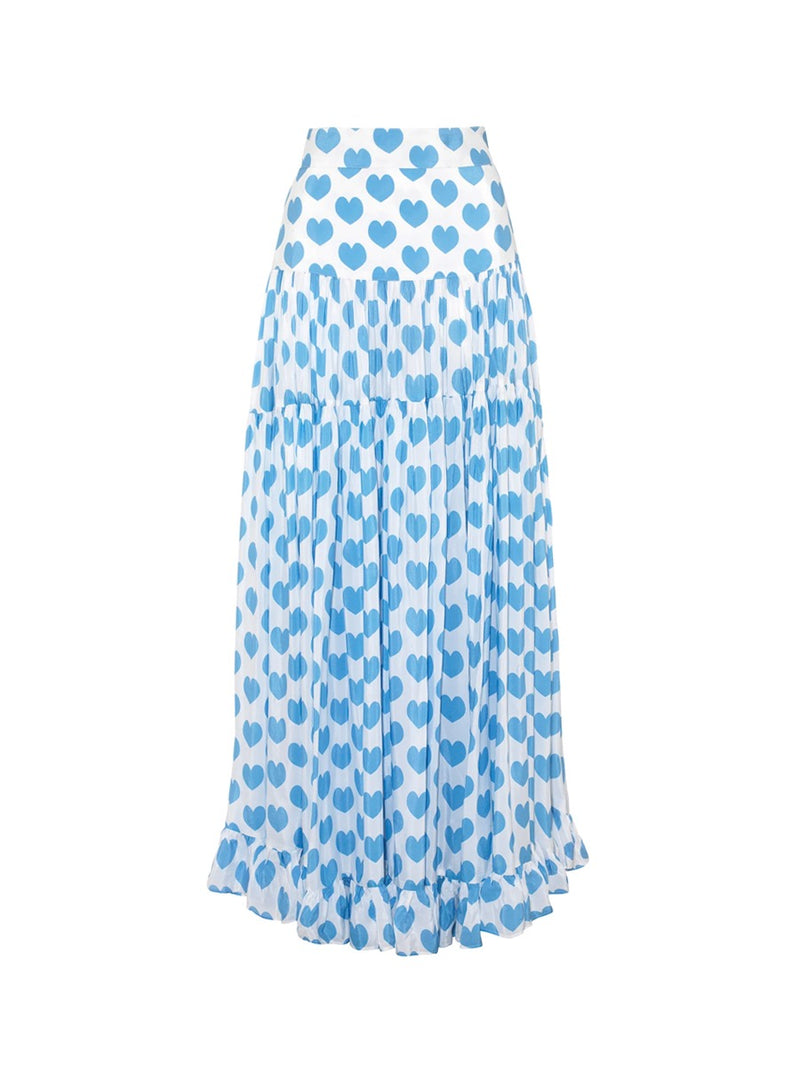 Sling Lace Up Printed One Piece Swimsuit and Beach Skirt