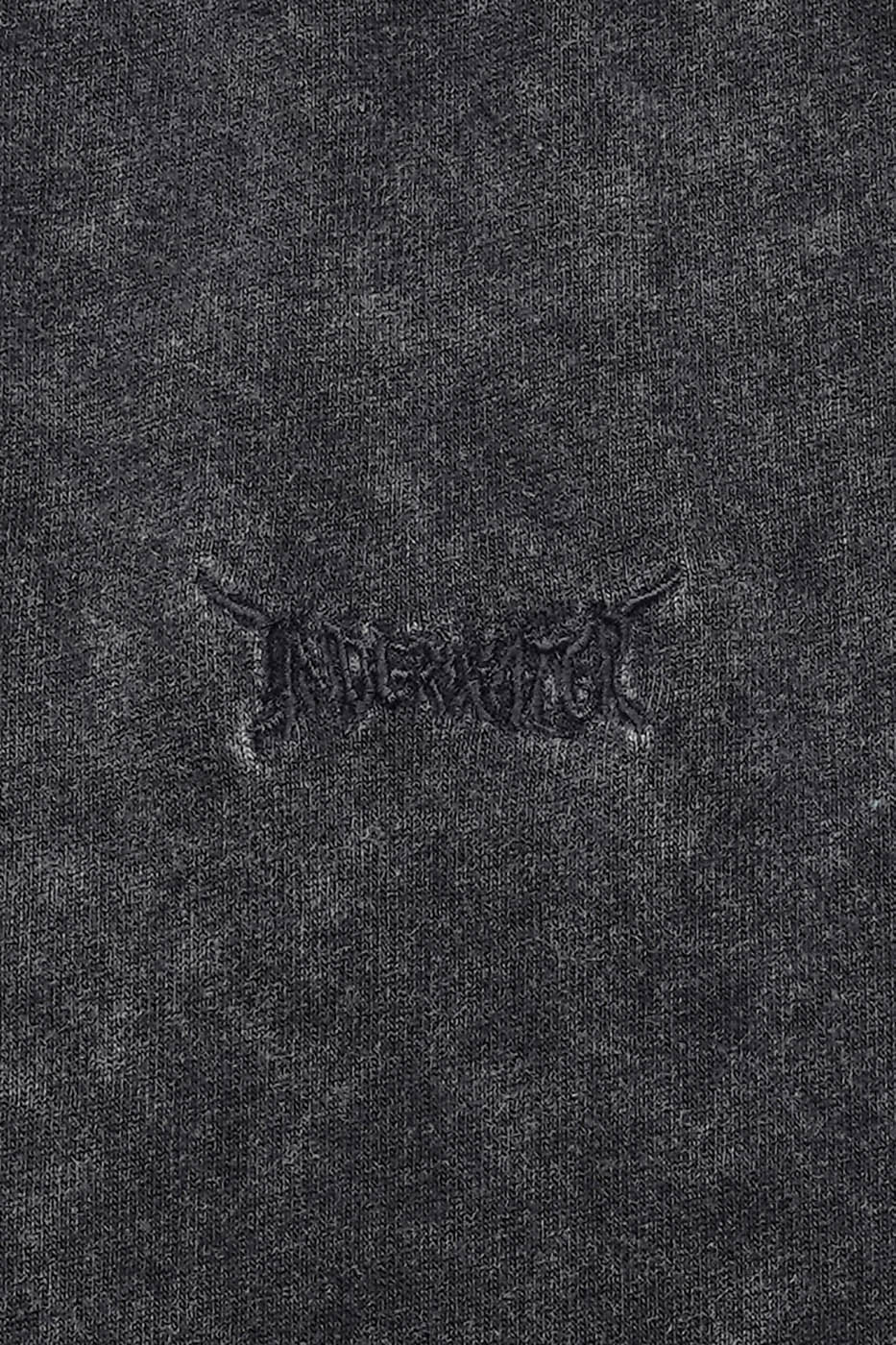 Washed Structured Black T-shirt