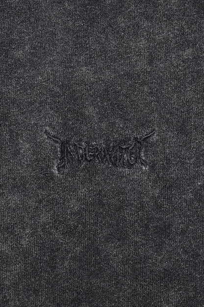 Washed Structured Black T-shirt