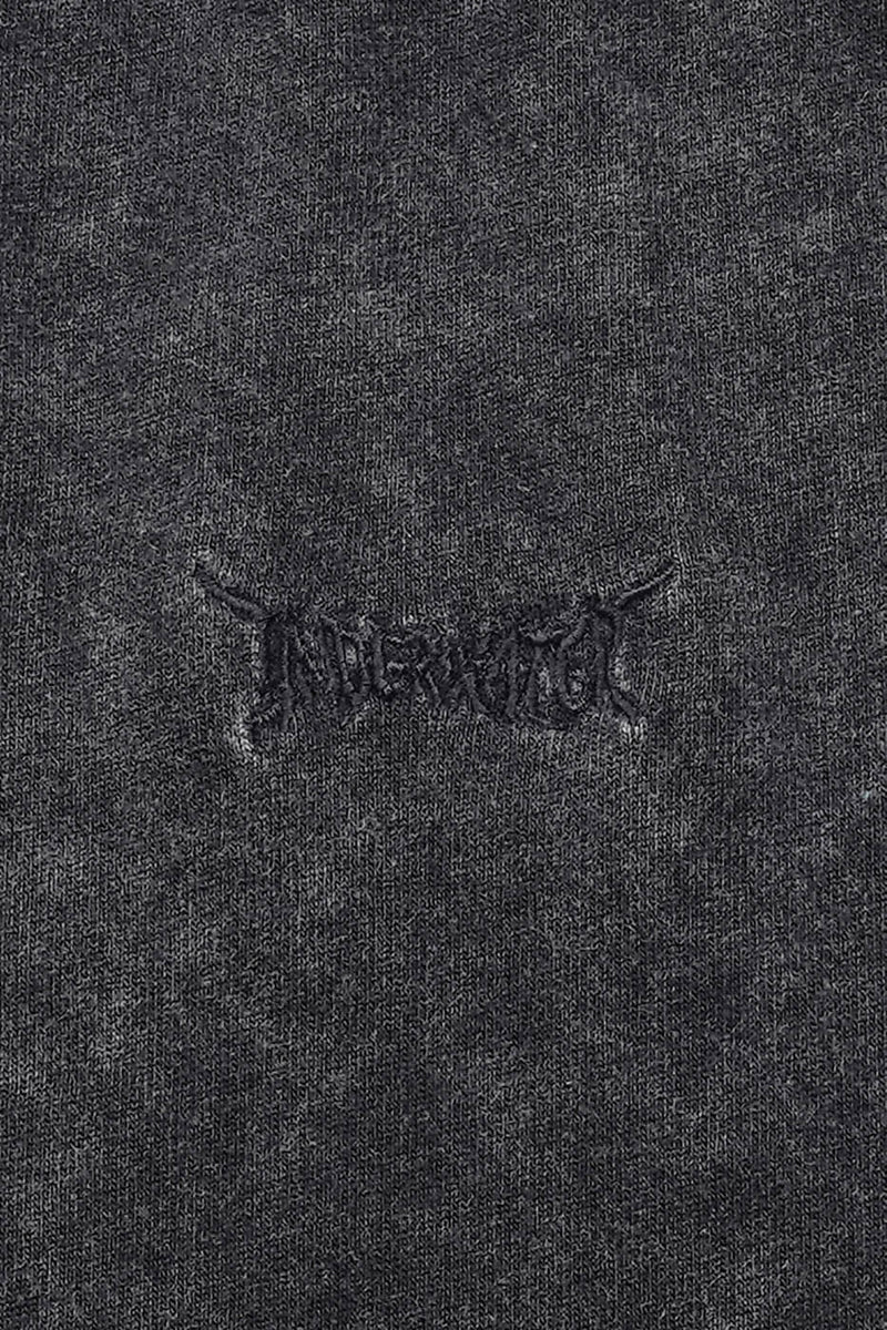 Washed Structured Black T-shirt