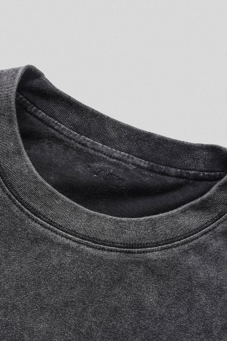 Distressed Washed Black T-shirt