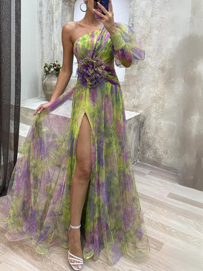 Kayla - One-shoulder Maxi Dress