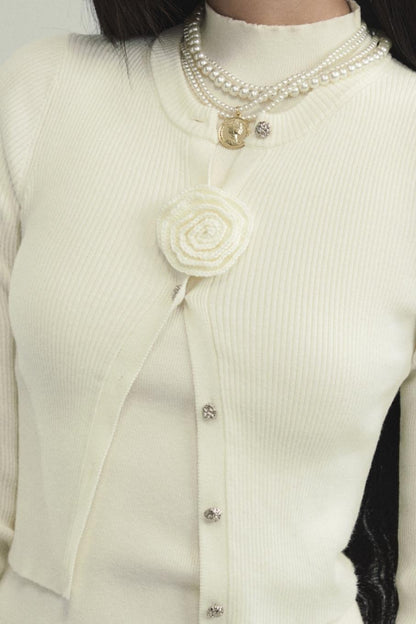French Knitted Three-piece Set