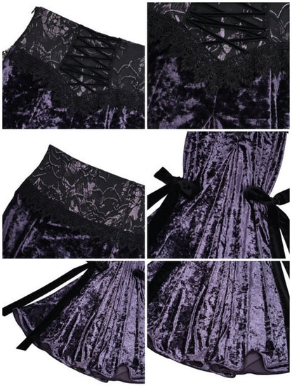 Velvet Corset Maxi Skirt