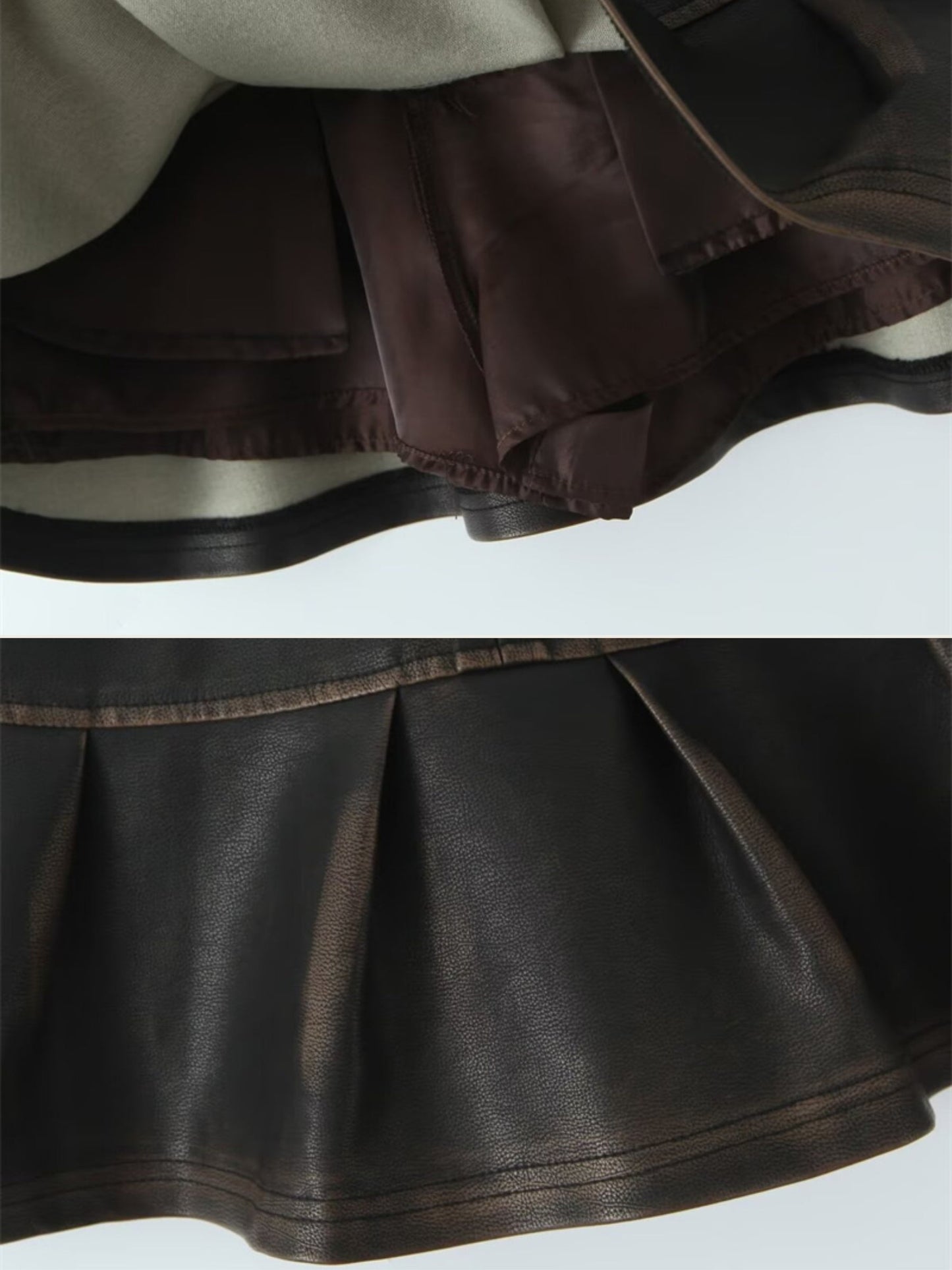 Renna Faux Leather Skirt