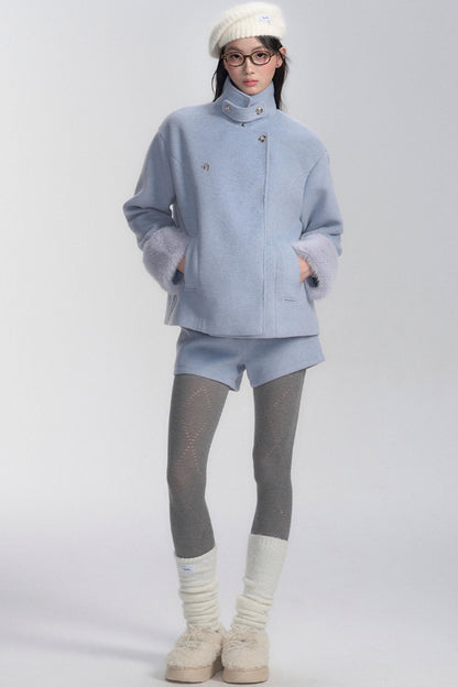 Winter Frost Coat and Short Set-up
