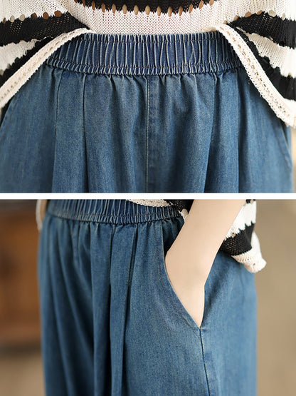 Summer Denim Loose Harem Pants Op1007