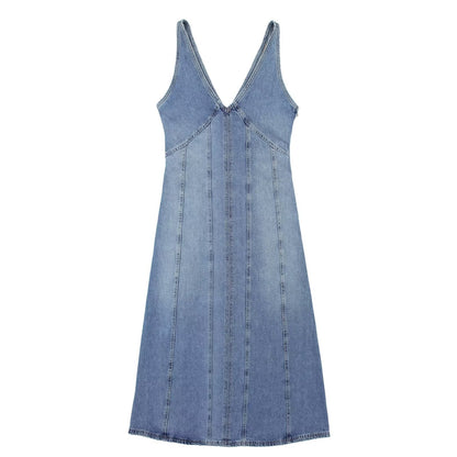 Clothing Denim Midi Dress