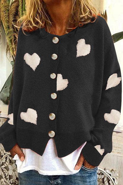 Heart Sweater Cardigan