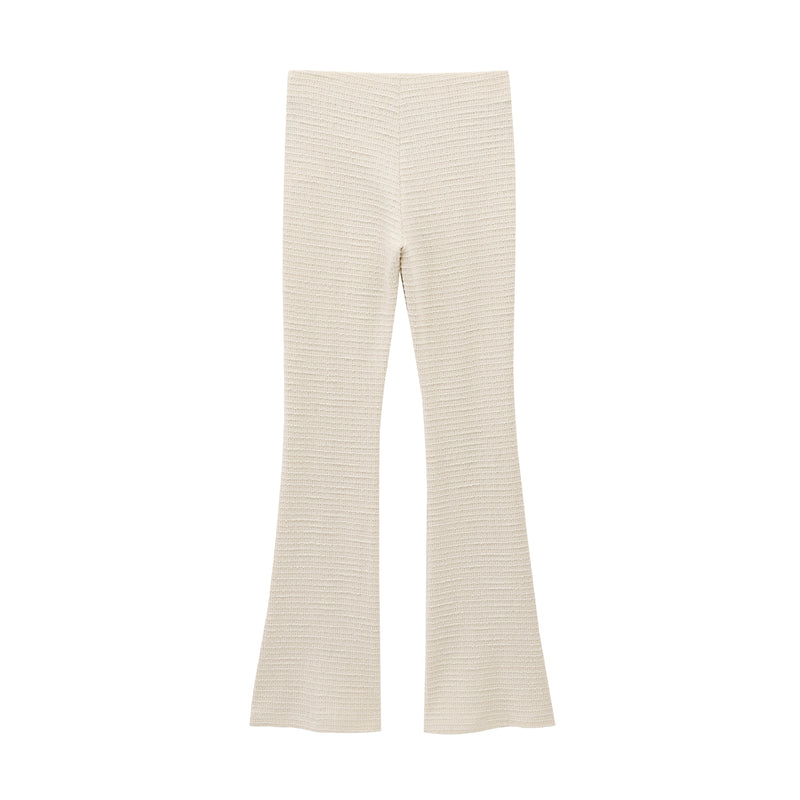 Spring Summer Clothing Bowknot Long Sleeved Top Bell Bottom Pants