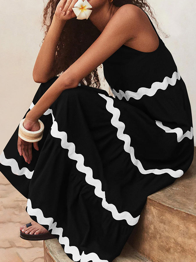 Sleeveless Top and Long Skirt