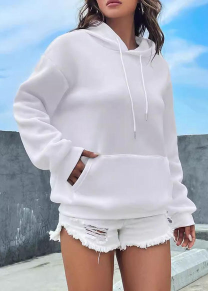 Cozy Fleece-lined Hooded Sweatshirt