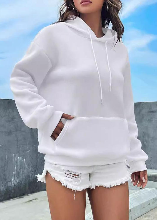 Cozy Fleece-lined Hooded Sweatshirt