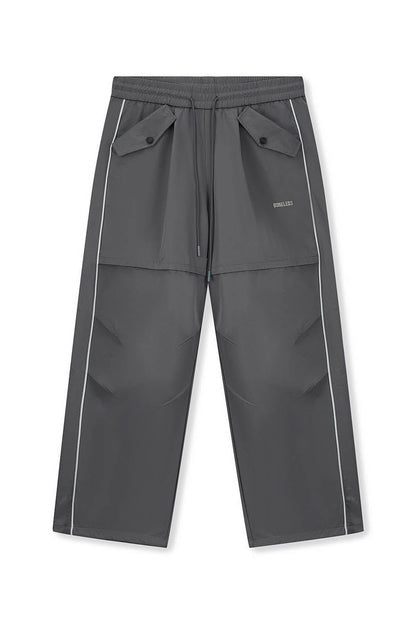 Wide Paneled Track Pants