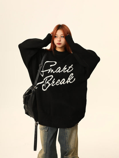 Smart Break Oversized Sweater Jacket