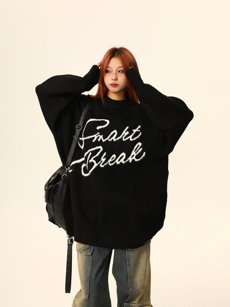 Smart Break Oversized Sweater Jacket