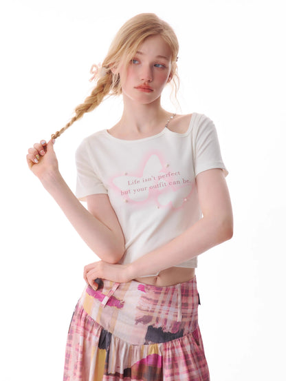 Butterfly Quote Pearl T-shirt
