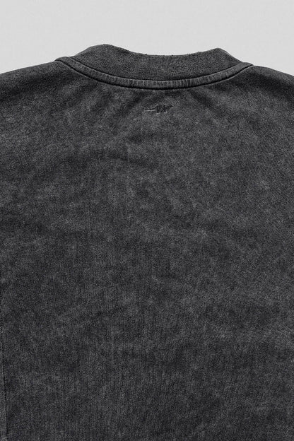 Washed Structured Black T-shirt
