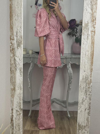Style Printed Flared Pants