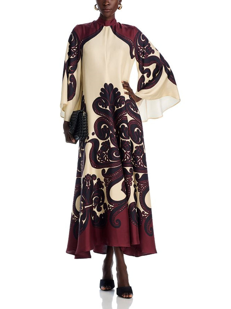 Elegance Ease Grenadilla Print Maxi Dress