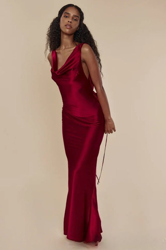 Backless Evening Maxi Dress