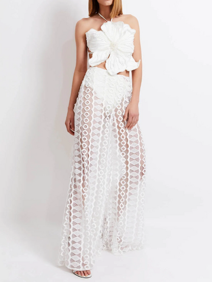 Beaded Swimsuit and Pants
