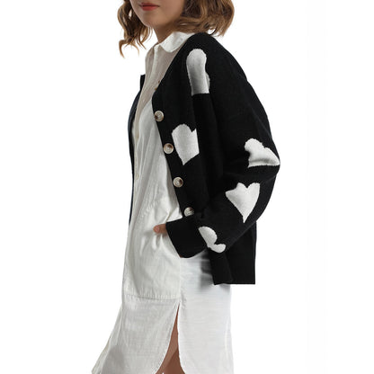Heart Sweater Cardigan