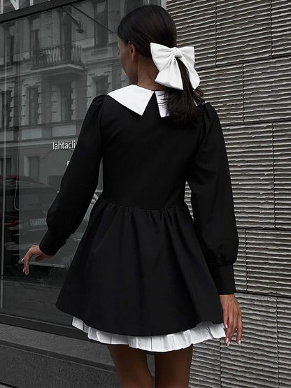 Splice Mini Dress for Party Club Night Folds ’s Evening Dress Hot Street Dresses