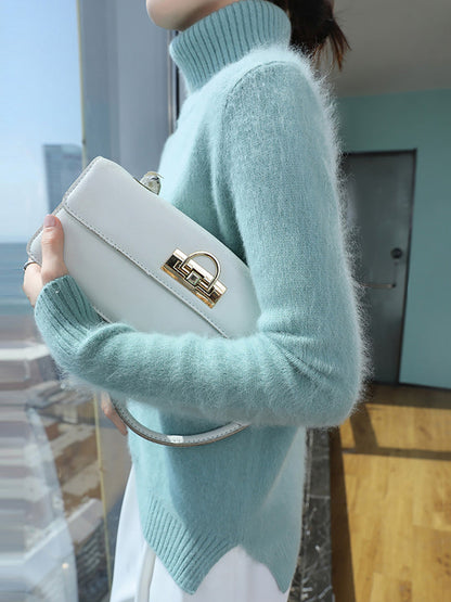 Autumn Turtleneck Soft Wool Sweater Ba1038