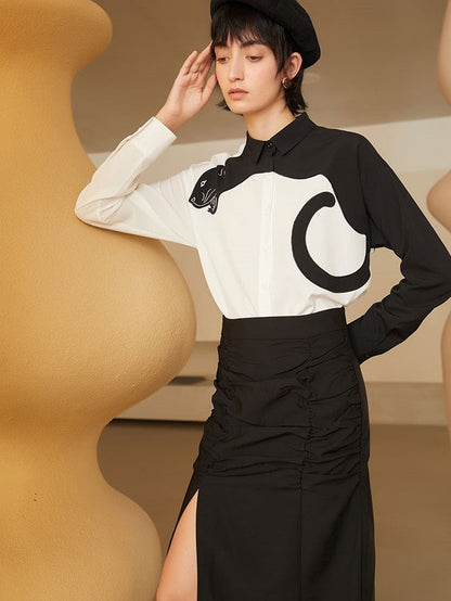 Panther Grace Embroidered Blouse